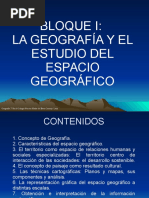 Bloque 1. La Geografía y El Estudio Del Espacio Geográfico