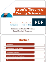 Watson's Theory of Caring Science