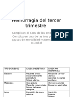 Hemorragia Del Tercer Trimestre de Embarazo