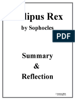 Oedipus Rex by Sophocles: Summary & Reflection