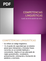 Competencias Linguísticas