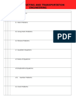 Math, Surveying and Transportation Engineering