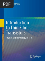 Introduction To Thin Film Transistors