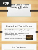 Rizal's Grand Tour To Europe With Viola (1887)