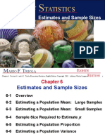 Chapter 6 Estimates and Sample Sizes