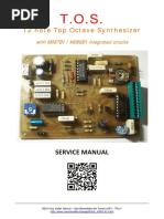 TOS M087B1 Service Manual