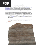 Rocas Metamórficas