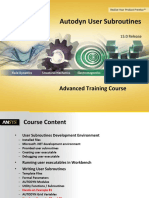 Autodyn User Subroutines: Advanced Training Course