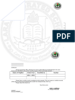 Name of Pupil(s) School Year Classified As Teacher Dizon, Anna Teresa S. 2014 - 2015 Grade 3 Dizon, Redbill S. 2014 - 2015 Grade 3