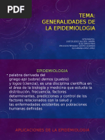 Generalidades de Epidemiologia