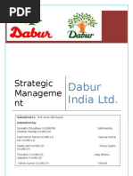 Strategic Management Project For Dabur India Limited