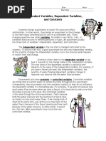 Variables Worksheet