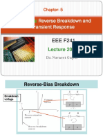 Junctions:: Reverse Breakdown and Transient Response