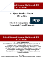 Role of Balanced Scorecard in Strategic HR A Case Study