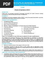 Indian Institute of Banking & Finance: Rules & Syllabus 2016