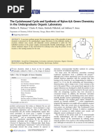 Matthew Dintzner - Cyclohexanol Cycle and Synthesis of Nylon 6 6