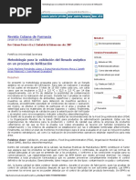 Metodología para La Validación Del Llenado Aséptico en Un Proceso de Liofilización