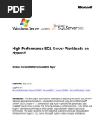 High Performance SQL Server Workloads On Hyper-V White Paper