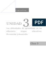 TEMA 3-Dificultades Aprendizaje en Etapas Educativas. Prevención y Desarrollo