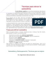 Técnicas para Elevar La Autoestima