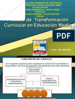 Transformación Curricular Educación Media