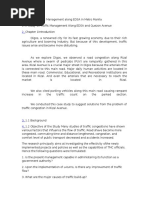 A Study On Traffic Management Along EDSA in Metro Manila