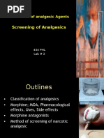 Screening of Analgesics: Evaluation of Analgesic Agents