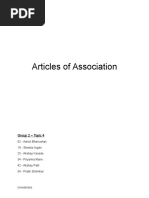 Articles of Association