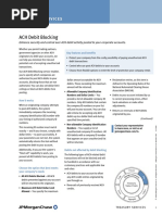 ACH Debit Blocking Product Sheet