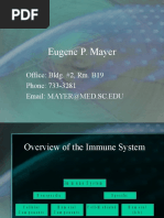 Eugene P. Mayer: Office: Bldg. #2, Rm. B19 Phone: 733-3281 Email: MAYER@MED - SC.EDU