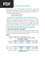 Transferencia de Coordenadas - FAIM