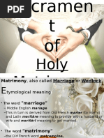 Sacrament of Holy Matrimony