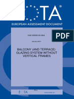 Ead 020002 00 0404 Balcony and Terrace Glazing System Without Vertical Frames 2016