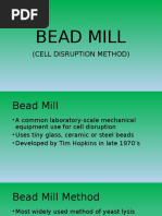 Bead Mill: (Cell Disruption Method)