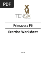 Primavera P6 Exercise Worksheet Rev 1.04 2016 04 04 PDF