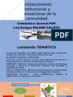 Fortalecimiento Institucional y Organizacional de La Comunidad