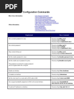 Cisco Router Configuration Commands