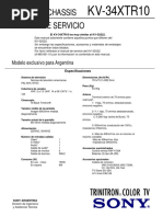 Sony KV-34XTR10 - Chasis AA2D - Manual de Servicio