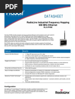 Datasheet: Radiolinx Industrial Frequency Hopping 900 MHZ Ethernet