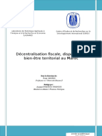 Decentralisation Fiscalite Et Disparites Au Maroc