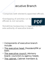 The Executive Branch