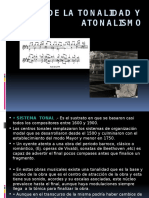Crisis de La Tonalidad y Atonalismo