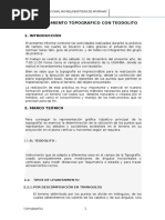 Levantamiento de Un Terreno Con Teodolito