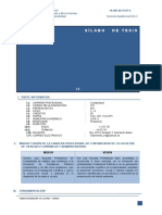 Silabo de Tesis II - Eusebio Sarmiento