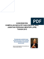 Panduan Penyertaan Konvensyen Kumpulan Inovatif Dan Kreatif JPM 2015