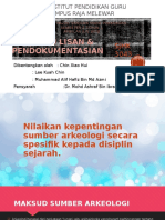 Kepentingan Sumber Arkeologi SCR Spesifik KPD Disiplin Sejarah