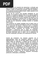 Control de Inventarios ABC y Justo A Tiempo Teoria