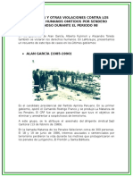 Asesinatos y Otras Violaciones Contra Los Derechos Humanos Omitidos Por Sendero Luminoso Durante El Periodo 98