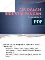 Air Di Industri Pangan