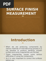 Surface Finish Measurement